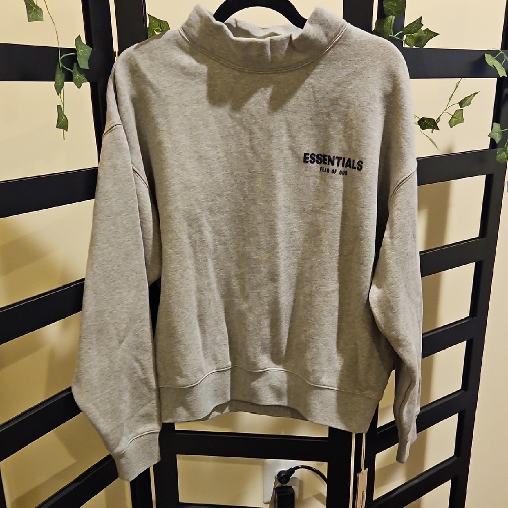 Fear of God Essentials Grey Sweatshirt, NWT!